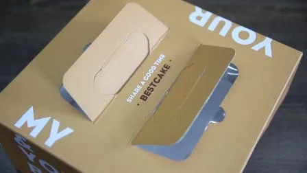 Imballaggio della scatola della torta di carta kraft con stampa del logo personalizzato all'ingrosso